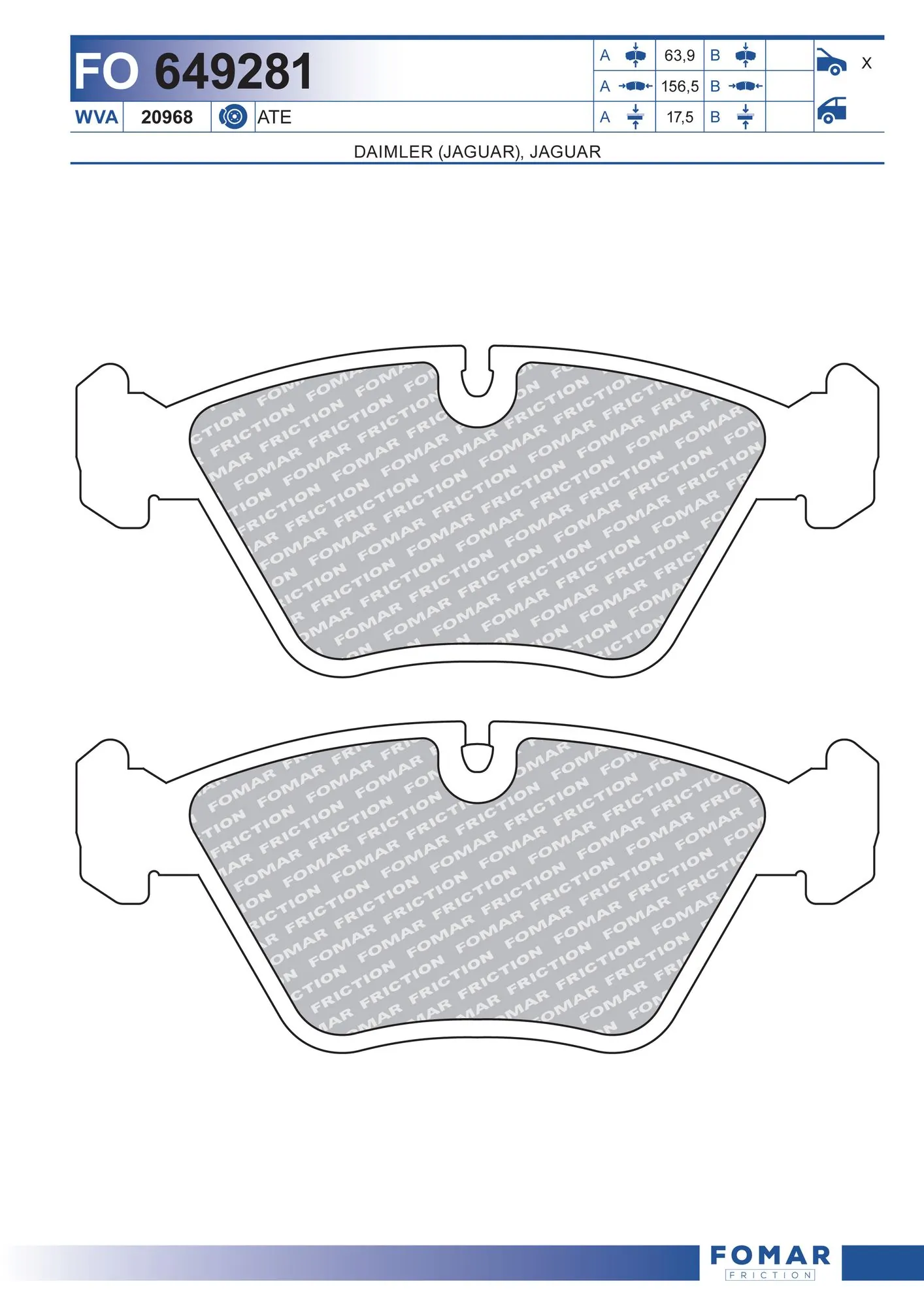 Brake Pad Set, disc brake